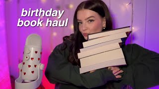 ASMR birthday book haul 📚 ⊹ ࣪ ˖⟡ romance, fantasy, & more