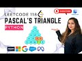 🔥Leetcode 118. Pascal's Triangle - Python #FAANG Interview Questions🏆 #coding #leetcodesolutions