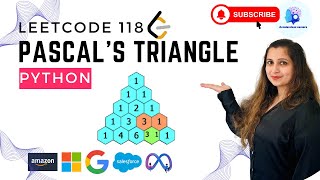 🔥Leetcode 118. Pascal's Triangle - Python #FAANG Interview Questions🏆 #coding #leetcodesolutions