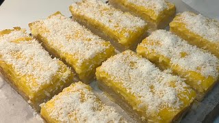 Gateau Patisserie Custard Bars