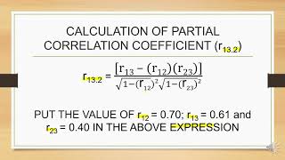 NUMERICAL 1: PARTIAL CORRELATION