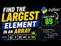 Find Maximum Element in an Array | Python Tutorial | DSA Tutorial #Python #dsa #datastructures 
