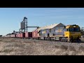Massive Freight Trains In The Australian Outback NSW. Double Stacked, Steel, Passenger & More