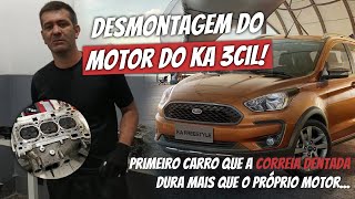 Desmontagem do Motor Ti-VCT 3 Cilindros do Ford KA 1.0 12V | Curso Biela Frouxa #02