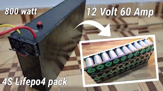 how to make 12 volt Liepo4 battery pack || 800 watt battery pack || 4s bms Li-on phosphate