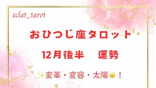 星座占い✨12月後半運勢【おひつじ座さん】タロット前向きリーディング‼︎甘え下手な方は勇気を出して甘えてみる🤍来たー！SUN‼︎