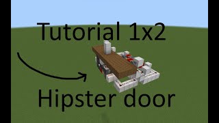 Minecraft Tutorial 1x2 hipster door on bedrock/Xbox/PS4/Lenvo/samsung