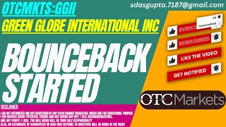 BOUNCEBACK STARTED : GGII STOCK ANALYSIS | GREEN GLOBE INTERNATIONAL STOCK