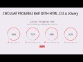 Creating circular bar animation with HTML,CSS & jQuery