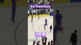 【NBA】Rui Hachimura back to back Three Points during worm up 🇺🇸 🇯🇵