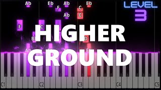 Higher Ground - Red Hot Chili Peppers/Stevie Wonder - INTERMEDIATE Piano Tutorial
