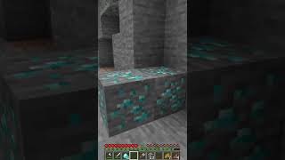 Minecraft, But you can shear diamond ore... #shorts #minecraft