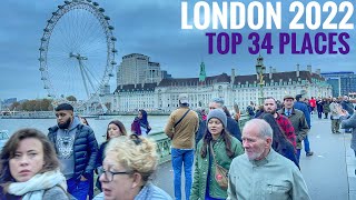 London City Tour 2022 | 4K HDR Virtual Walking Tour around the City | Tourist Walk in London 2022