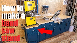 バンドソー専用キャスター付きスタンドの作り方／How to make a band saw stand