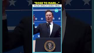 Elon Musk Says 'We're Going To Take DOGE To Mars!' \u0026Credits Trump For Securing Civilization's Future