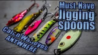 Best jigging spoons for ice fishing walleyes (BONUS tweaks)