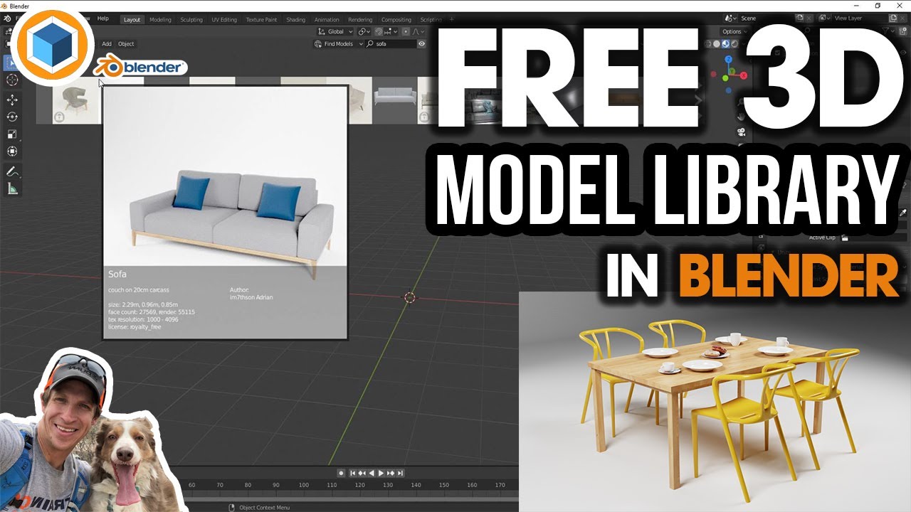 Free 3D Model LIBRARY - INSIDE BLENDER! Intro To BlenderKit - YouTube