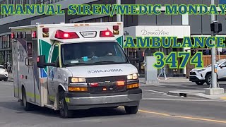 **MANUAL WINDUP/MEDIC MONDAY** Calgary Ambulance 3474 Responding Downtown HOT | CFD