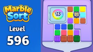 Marble sort Level 596 walkthrough solution