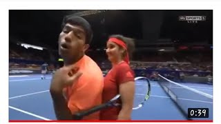 Sania Mirza's Boobs Touching by Rohan  _   Sania Mirza  Hot Video  _ Sania Mirza Indian Tennis Star