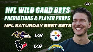 NFL Wild Card BEST BETS | Chargers-Texans, Steelers-Ravens | NFL Playoff Picks, Player Props