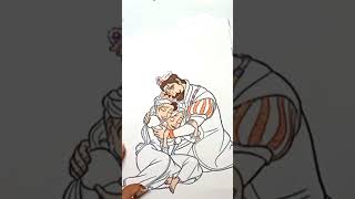 Coloring Tangled Princess Rapunzel , Queen Arianna & King Frederic