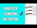 How To Unblock Someone On TikTok