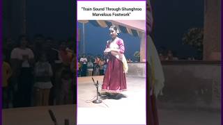 Train Sound On Ghungroo By Srija Biswas Stunning Kathak Dance🔥❣️#icmdance #kathak #dancer #icmtabla