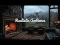 🔥🌧 Rainy Day in Scottish Castle | Cozy Fireplace Ambience for Sleep & Relaxation | No Ads
