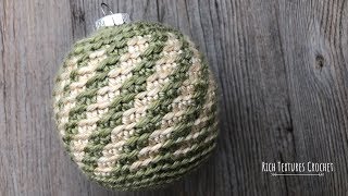 Mint Swirl Christmas Bauble Crochet Pattern