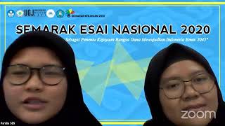 Presentasi Finalis Semarak Esai Nasional 2020