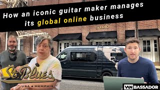 How does St. Blues Guitars sell | internationally, and what should | you learn from them