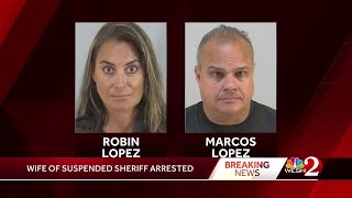 Wife of suspended Osceola County sheriff arrested, records show