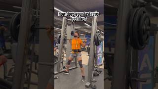How does your last reps feel like? #gym #fitness #gymmotivation #shortsfeed #shortvideo #viral