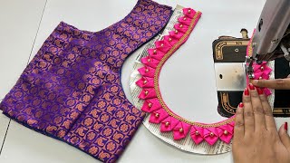 Very Stylish Blouse Designs | Blouse Ki Design | Cutting And Stitching Back Neck Blouse Design