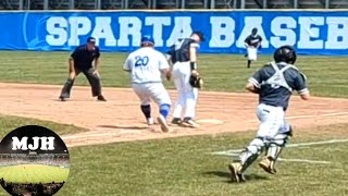 Obstruction or Great First Baseman? U make the call.