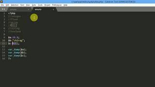 PHP Data Types | var_dump() function in Php