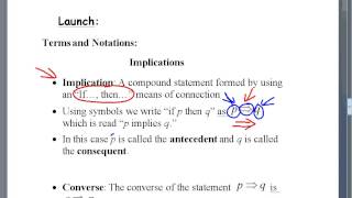 Math Studies: Logic 2 (Logic Implications)