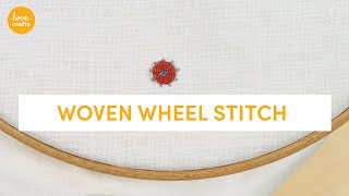 Woven Wheel | Embroidery stitches