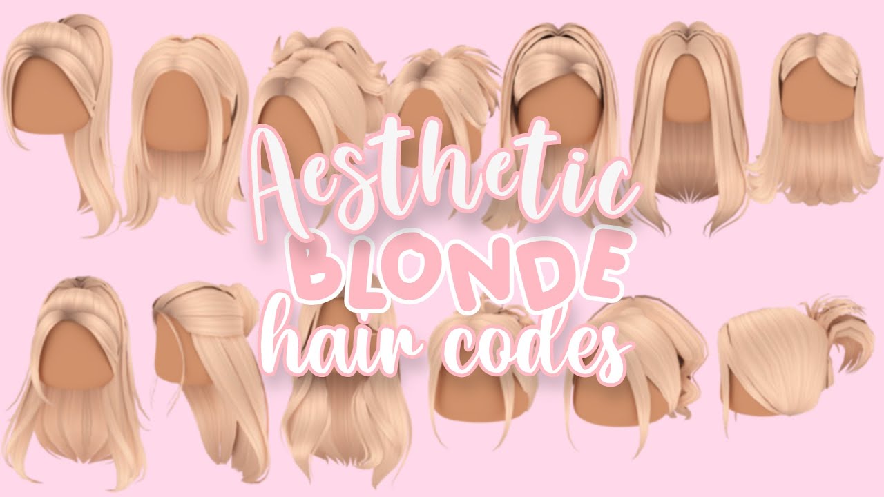 Aesthetic BLONDE Hair Codes For Roblox & Bloxburg - YouTube