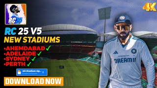 Real Cricket 25 V5 - Download 🔥| Real Cricket 25 V5 New Stadium Download 🥶 Full Process 🔥|