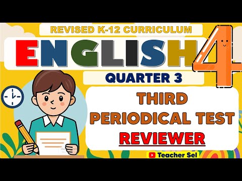 Grade 4 English 4 Third Periodical Test Reviewer Quarter 3 Revised K