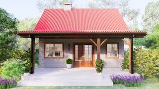Absolutely Beautiful The Farm Cottage House With 7.8 x 7.5 | Tiny House 3D