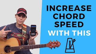 How To Use A Metronome with Guitar & Get FASTER Chord Changes