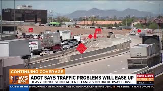 ADOT says congestion issues on I-10 construction zone will ease up