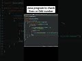Java Program to check Even or Odd number | Pahadi Coder