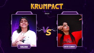 SANJANA VS QUEEN CANNIBAL| FEMALE TOP 14 | KRUMPACT INDIA 2022