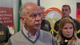 Ischia Loc. Casamicciola (NA) - Dichiarazioni Ministro dell'Interno Piantedosi - www.HTO.tv