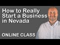 How to Really Start a Business in Nevada | SBEP Startup Class