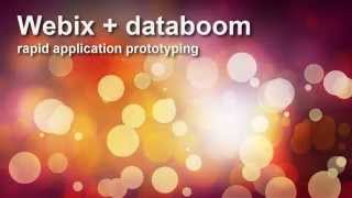 Webix + Databoom = rapid application prototyping